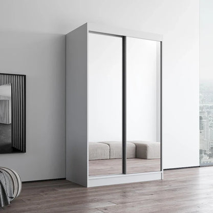 Copper Grove Parasol Modern Glossy Mirrored 2-door Wardrobe Armoire