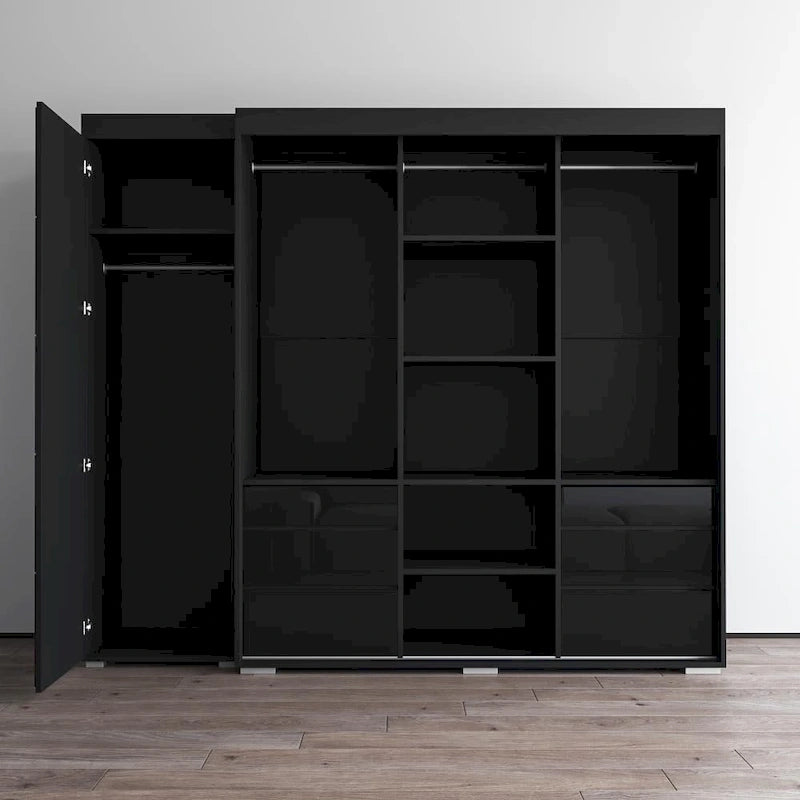 Monaco 3D-EX Wardrobe with 1 Mirror