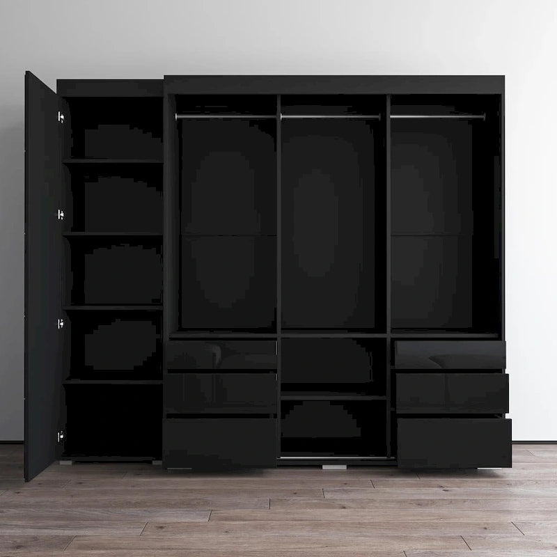 Monaco 3D-EX Wardrobe with 1 Mirror