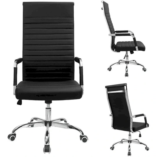 Homall Ribbed Office Chair High Back Conference Chair