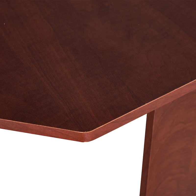 HOMCOM Computer Desk with Printer Cabinet, L-Shaped Corner Desk with Storage, Study PC Workstation for Home Office