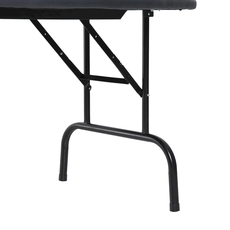 HomCom 72 7 Player Foldable Half Poker Table - Blue/Black