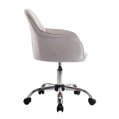 Porthos Home Noa Home Office Desk Chair, Fabric And Roller Wheels