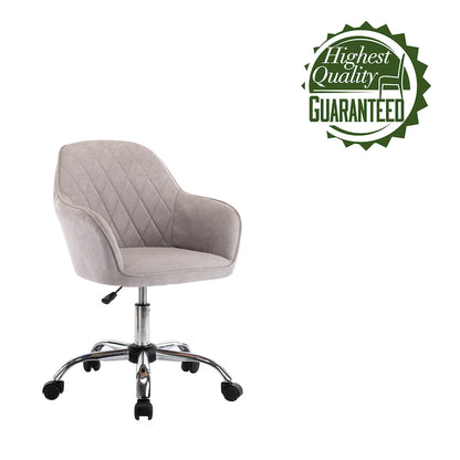Porthos Home Noa Home Office Desk Chair, Fabric And Roller Wheels