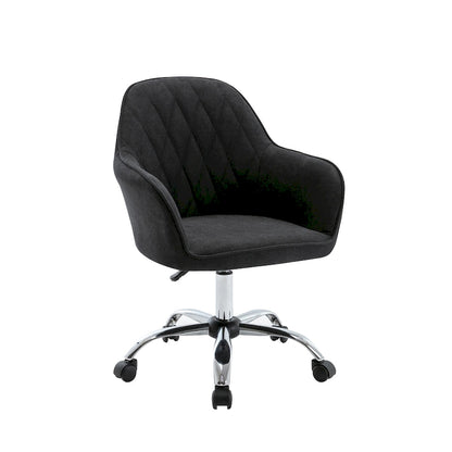 Porthos Home Noa Home Office Desk Chair, Fabric And Roller Wheels