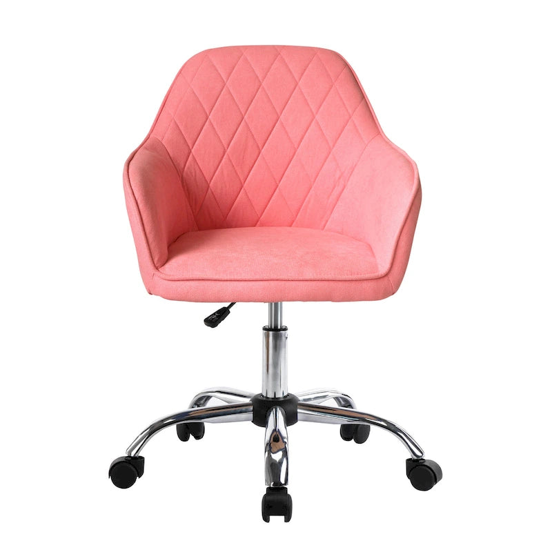 Porthos Home Noa Home Office Desk Chair, Fabric And Roller Wheels