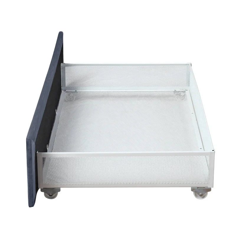 Rhiv Art Deco Upholstered 4-drawer Storage Bed by Furniture of America