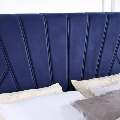 Rhiv Art Deco Upholstered 4-drawer Storage Bed by Furniture of America