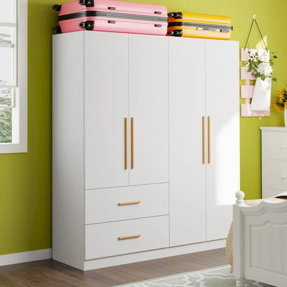 Wardrobe Armoire Freestanding Closet Clothes Storage Cabinet Organizer