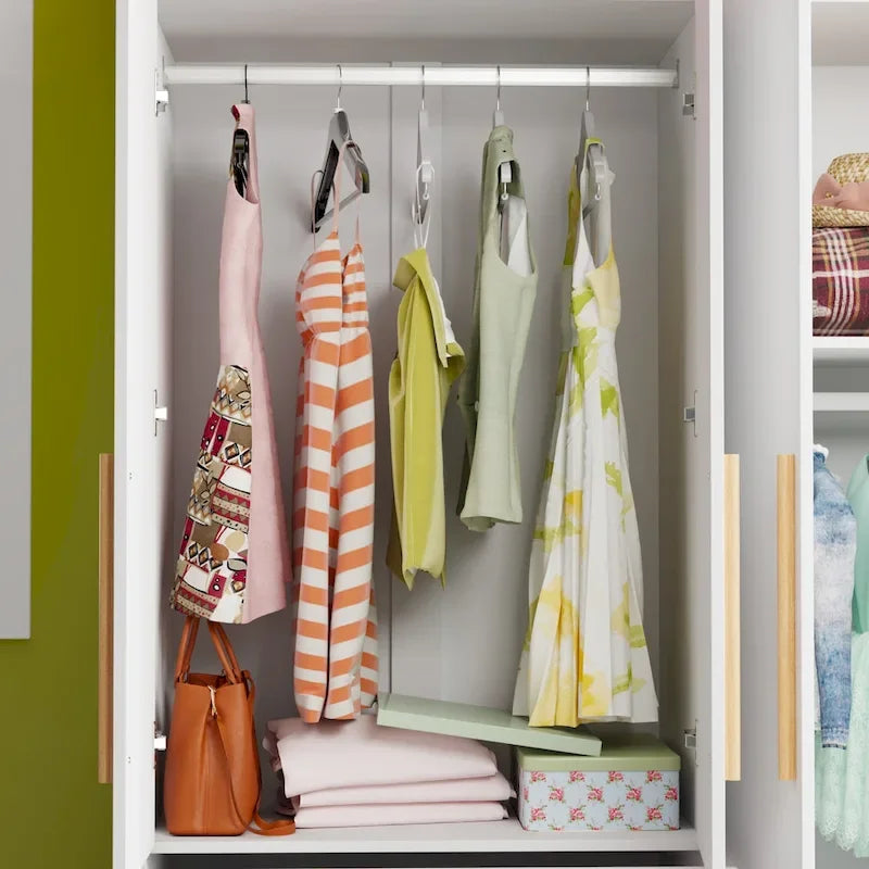 Wardrobe Armoire Freestanding Closet Clothes Storage Cabinet Organizer