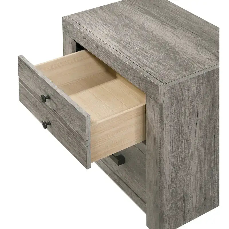 Perrine 6 Piece Gray Platform Bedroom Set