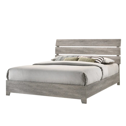Perrine 6 Piece Gray Platform Bedroom Set