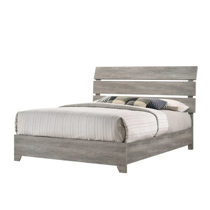Perrine 6 Piece Gray Platform Bedroom Set