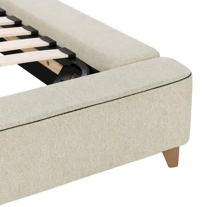 Classic Home Tate Upholstered Bed in Cream