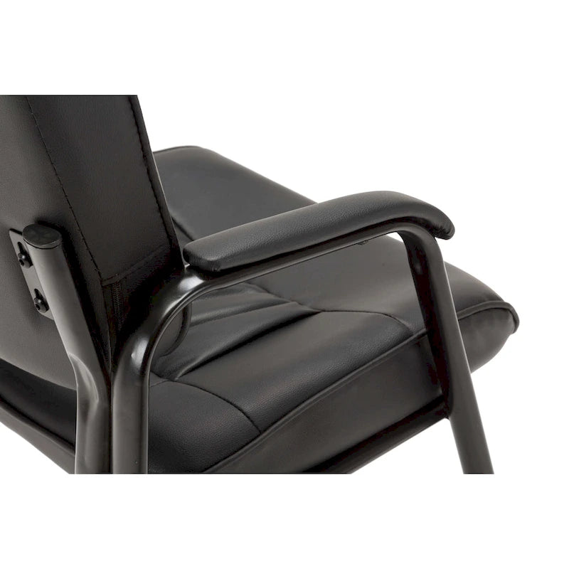 BTExpert Premium Leather Office Executive Waiting Room Guest/Reception Side Conference Chair