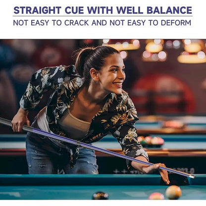 GSE Set of 4 Matte Fiberglass Graphite Composite Billiard Pool Cue Sticks. 58 2-Piece Pool Cue Set for House or Commercial Use