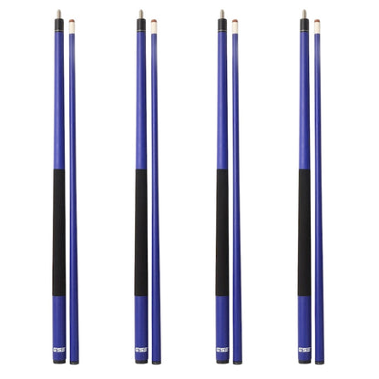GSE Set of 4 Matte Fiberglass Graphite Composite Billiard Pool Cue Sticks. 58 2-Piece Pool Cue Set for House or Commercial Use