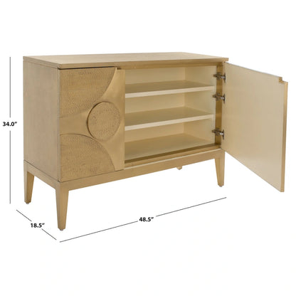 SAFAVIEH Couture Mervana Brass Covered Sideboard