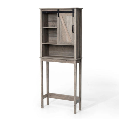 Pellebant Over-the-Toilet Storage Cabinet Space Saver Bathroom - 66.54 H x 27.17 W x 9.06 D