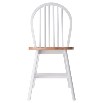 Windsor 2-Pc Chair Set, Natural and White