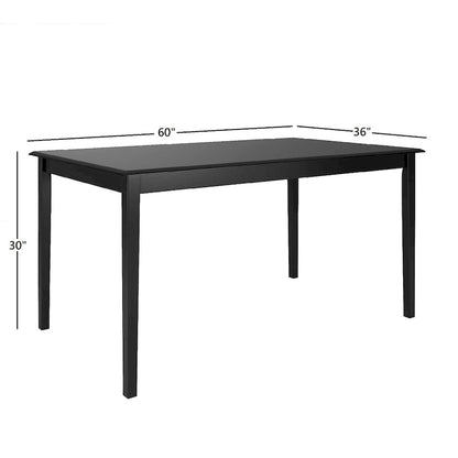 Wilmington Black Dining Table by iNSPIRE Q Classic - Dining Table