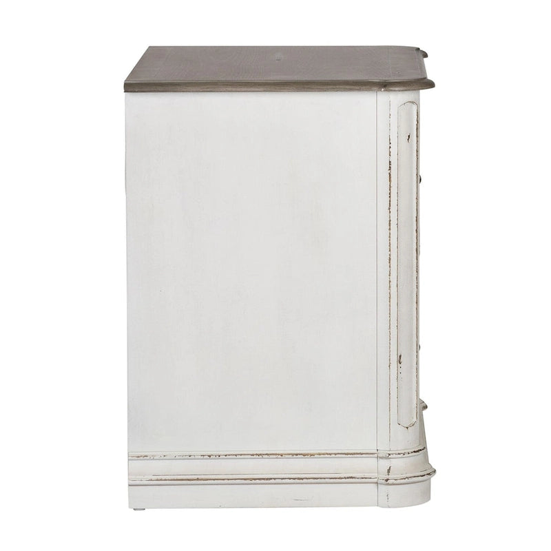 Magnolia Manor Antique White Jr Executive Media Lateral File