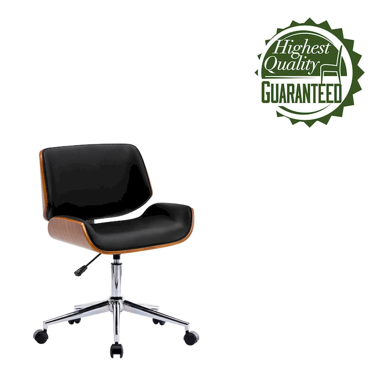 Carson Carrington Herning Faux Leather Mid-Century Office Chair