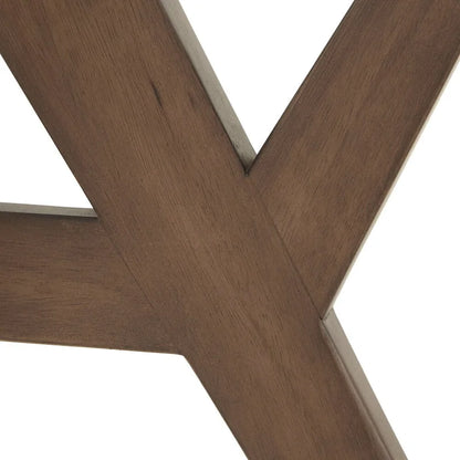 Sheeba Round Mid-Century Modern Walnut Base Dining Table by iNSPIRE Q Modern