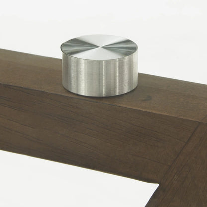 Sheeba Round Mid-Century Modern Walnut Base Dining Table by iNSPIRE Q Modern