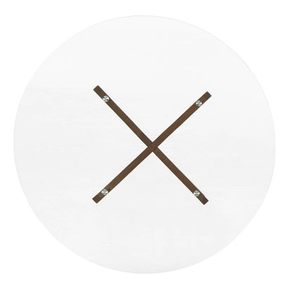 Sheeba Round Mid-Century Modern Walnut Base Dining Table by iNSPIRE Q Modern