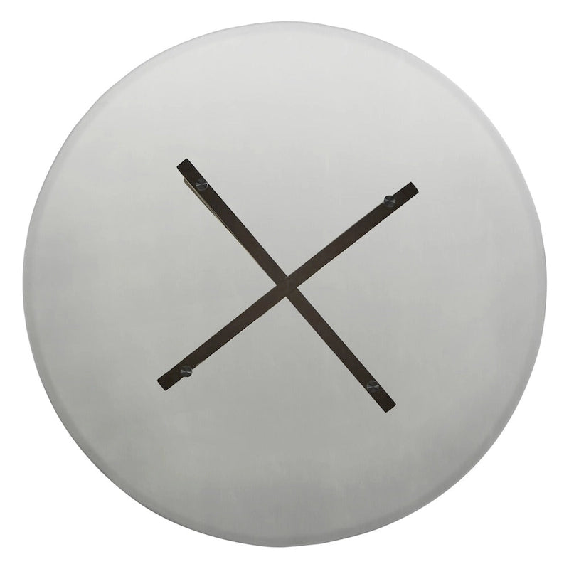 Sheeba Round Mid-Century Modern Walnut Base Dining Table by iNSPIRE Q Modern