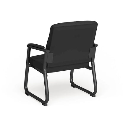 Big & Tall Soft Leather Sled Base Executive Reception Chair