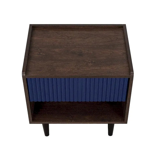 Manhattan Comfort Duane Modern Ribbed Nightstand