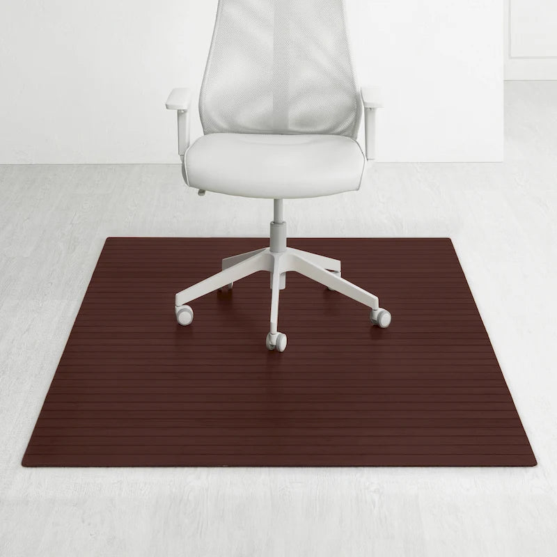 Jani Eco Bamboo Standard Rectangular Chair Mat - (72 x 48), Premium Quality, Eco-Friendly Chair Mat