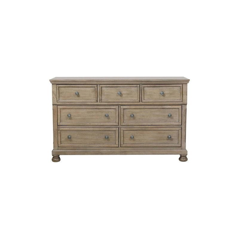 Donald 6 Piece Gray Modern Sleigh Storage Platform Bedroom Set