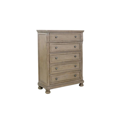 Donald 6 Piece Gray Modern Sleigh Storage Platform Bedroom Set