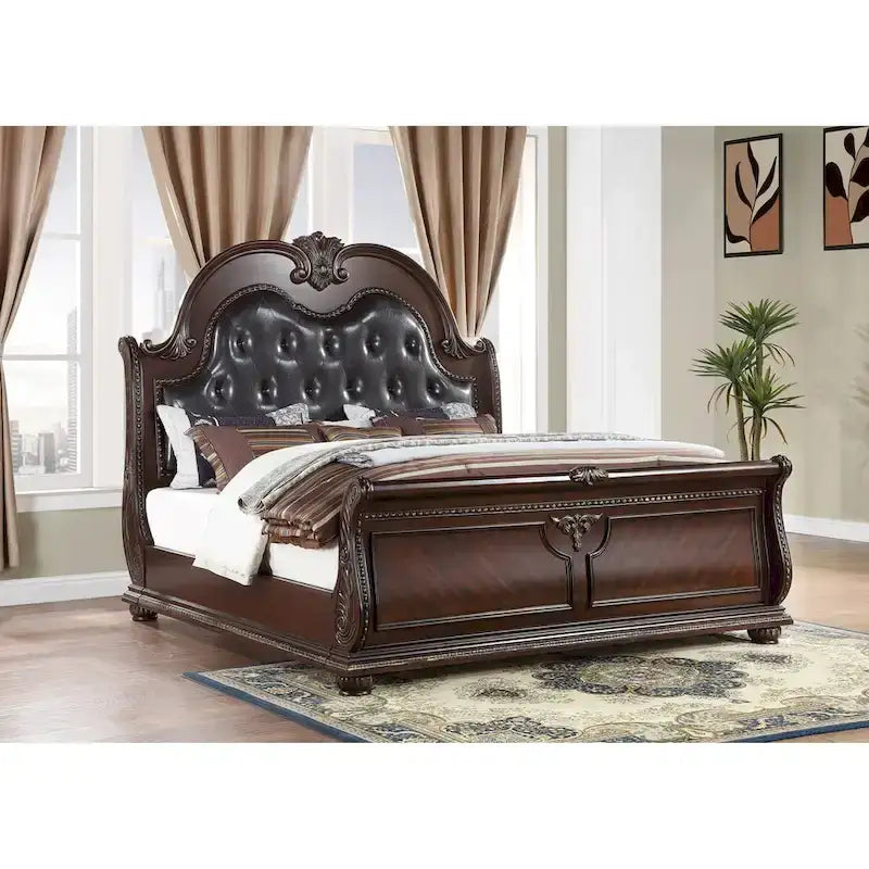Glory Furniture Lucca King Bed Cherry