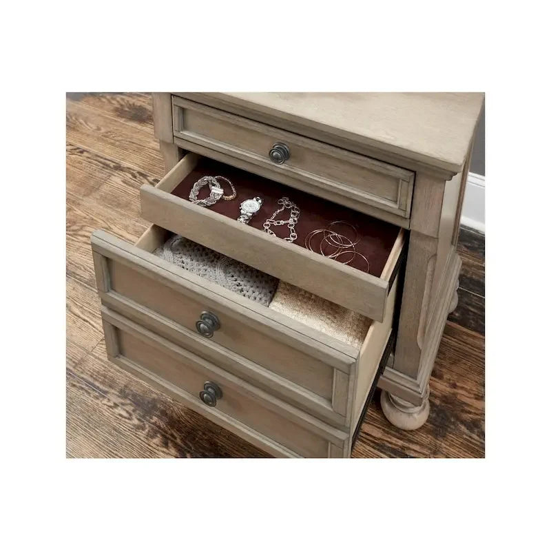 Donald 5 Piece Gray Modern Sleigh Storage Platform Bedroom Set