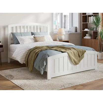 Quincy Solid Wood Low Profile Platform Bed with Matching Footboard