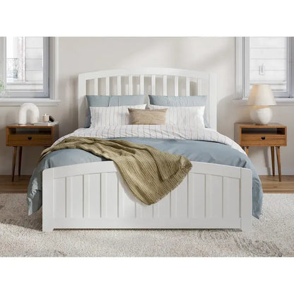 Quincy Solid Wood Low Profile Platform Bed with Matching Footboard
