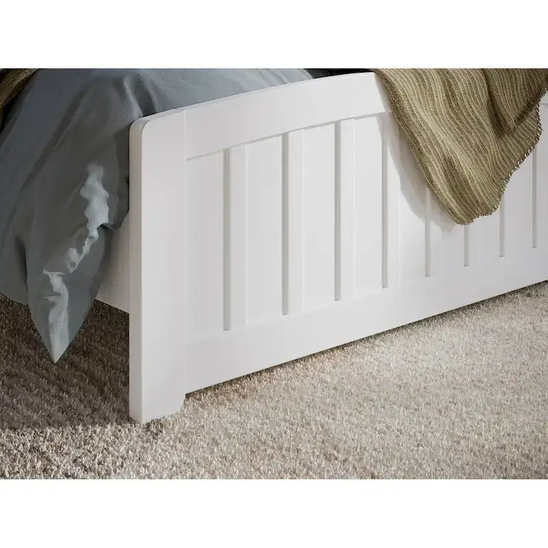 Quincy Solid Wood Low Profile Platform Bed with Matching Footboard