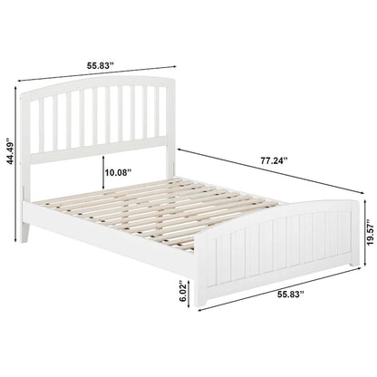 Quincy Solid Wood Low Profile Platform Bed with Matching Footboard