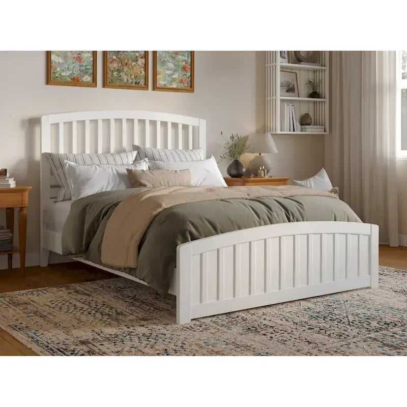 Quincy Solid Wood Low Profile Platform Bed with Matching Footboard