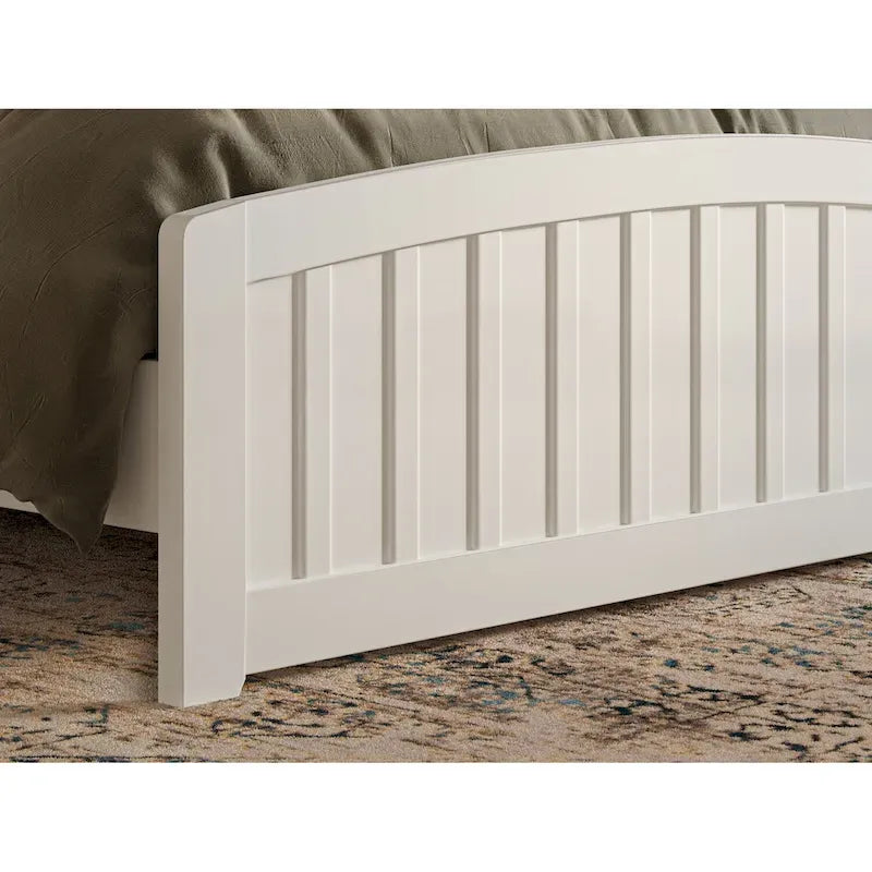 Quincy Solid Wood Low Profile Platform Bed with Matching Footboard