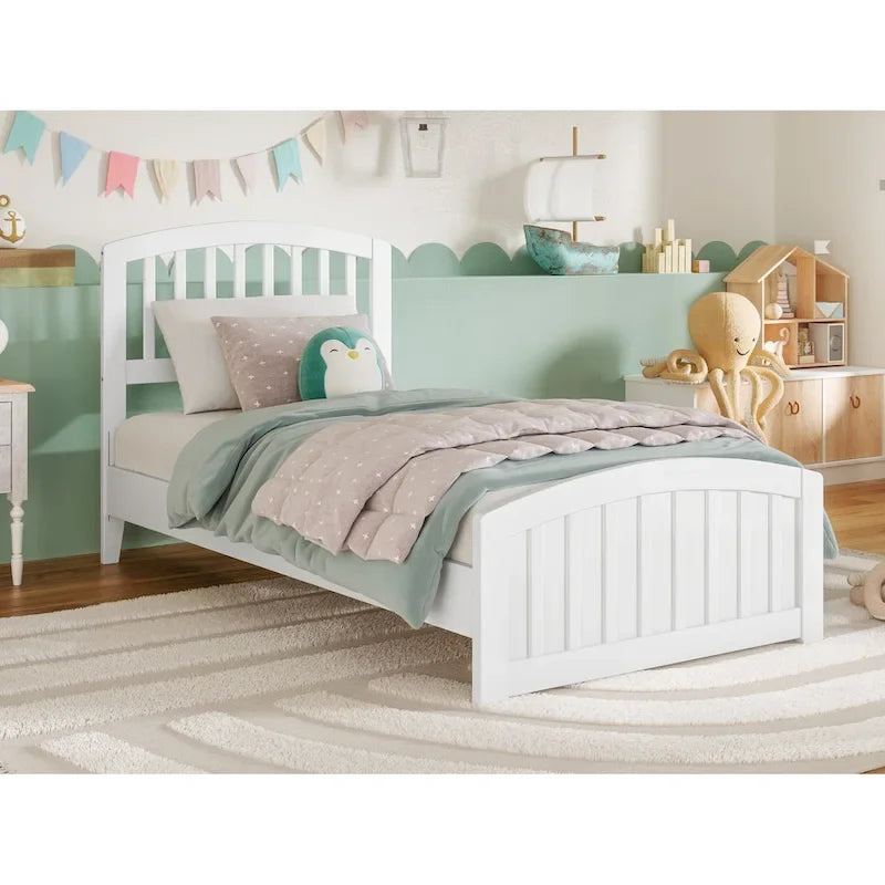 Quincy Solid Wood Low Profile Platform Bed with Matching Footboard