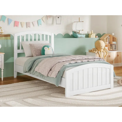 Quincy Solid Wood Low Profile Platform Bed with Matching Footboard