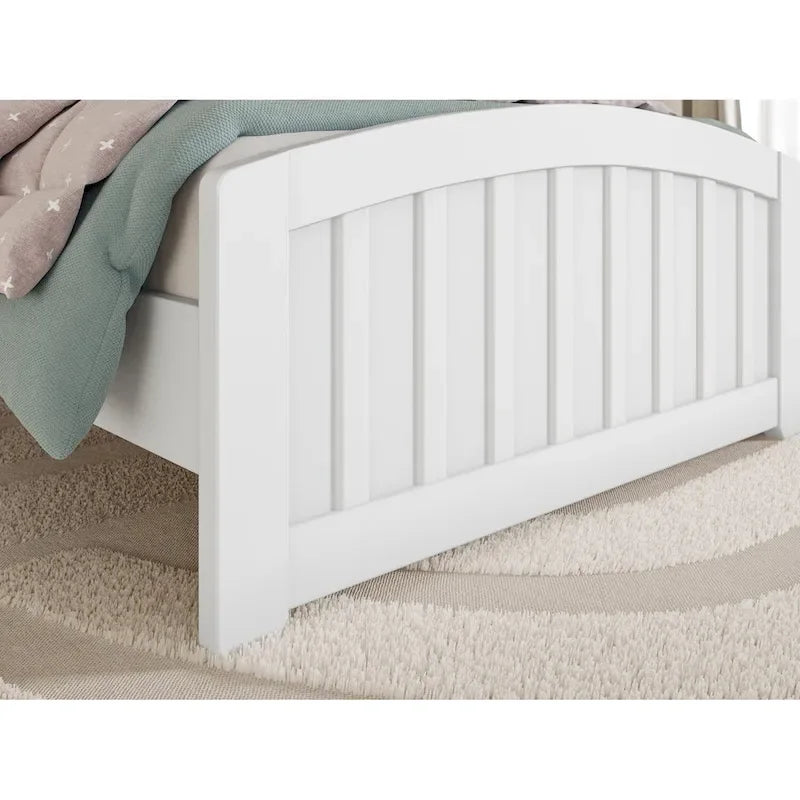 Quincy Solid Wood Low Profile Platform Bed with Matching Footboard