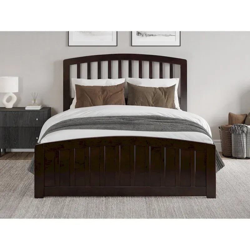 Quincy Solid Wood Low Profile Platform Bed with Matching Footboard