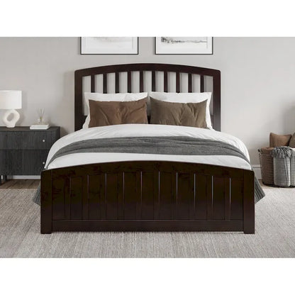 Quincy Solid Wood Low Profile Platform Bed with Matching Footboard