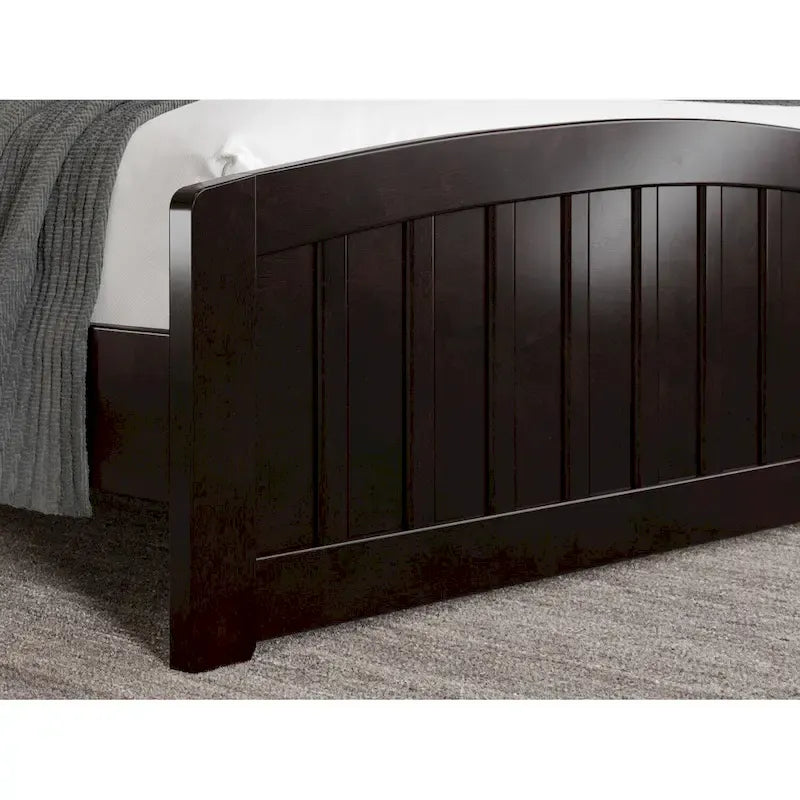 Quincy Solid Wood Low Profile Platform Bed with Matching Footboard
